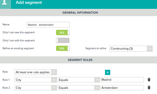 add segment in Teamleader