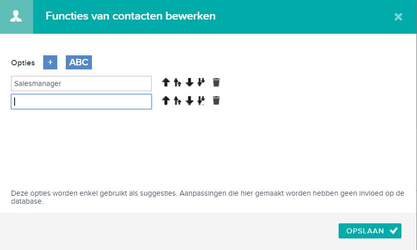 nieuwe functies bij contacten - functies contacten bewerken