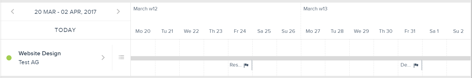 project planning feature: flag