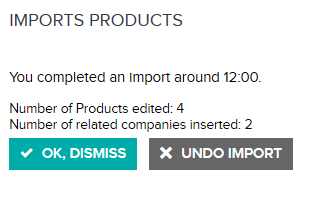 import products - undo